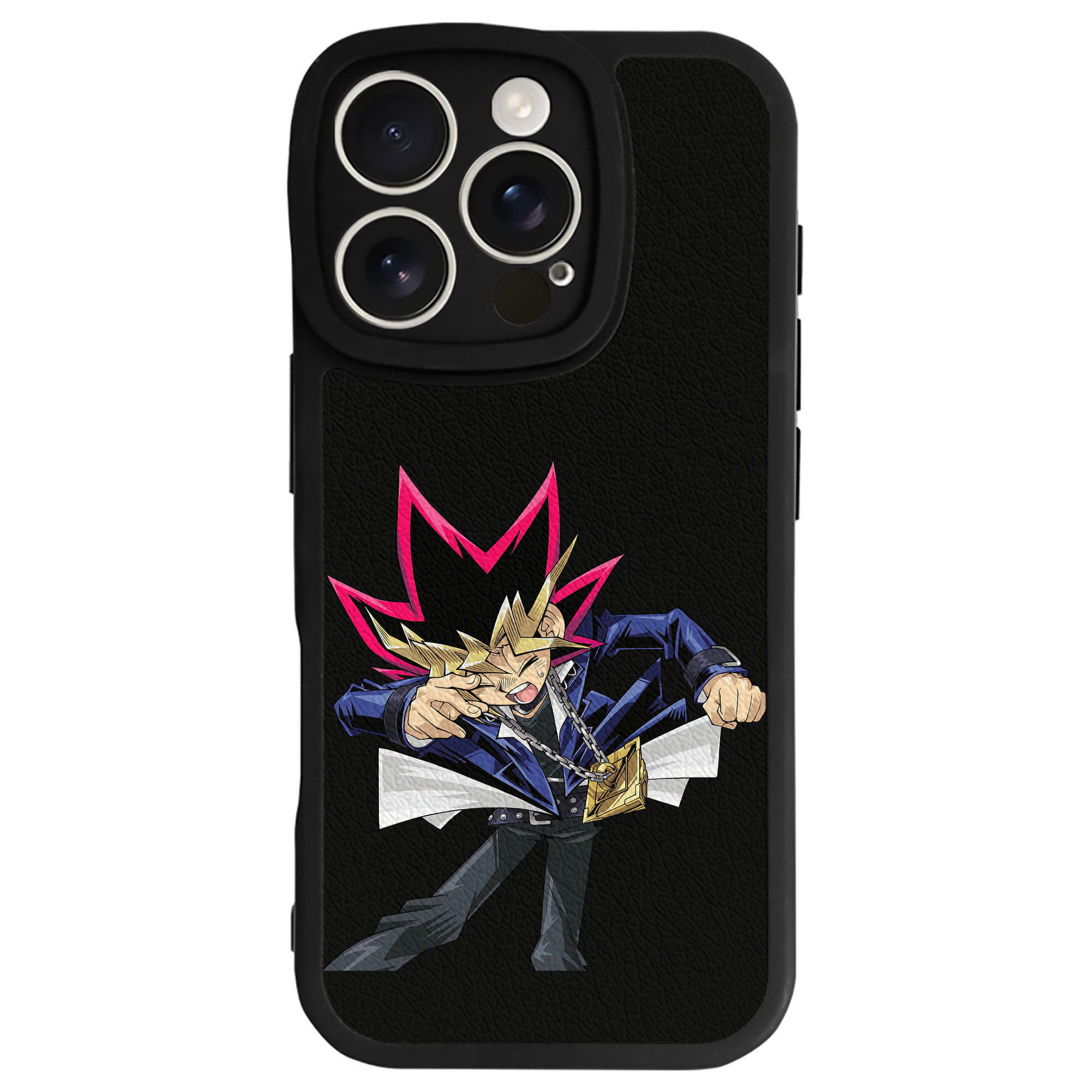 遊☆戯☆王 Yu-Gi-Oh! 【iPhone 16シリーズ対応】シリコンスマホケース（レザー調） 材質：シリコン